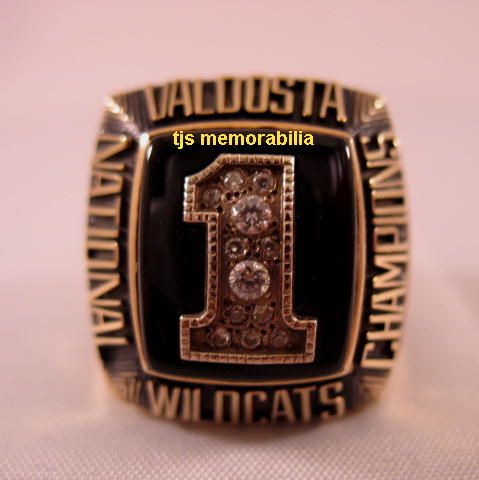 1992 VALOOSTA WILDCATS NATIONAL CHAMPIONSHIP RING