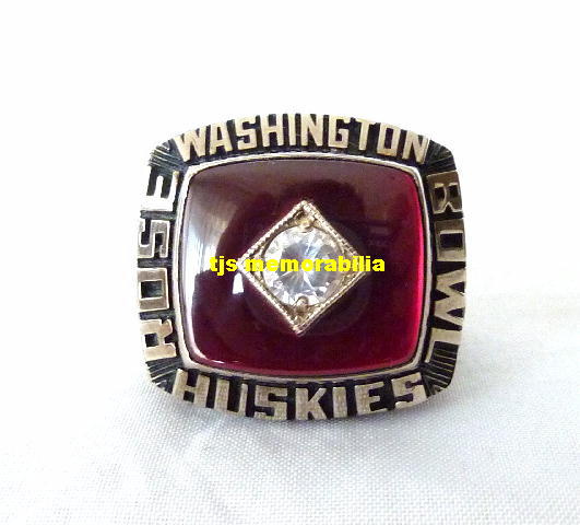 1992 WASHINGTON HUSKIES ROSE BOWL CHAMPIONSHIP RING