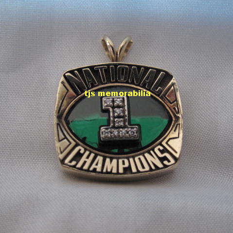 1992 MARSHALL THUNDERING HERD NATIONAL CHAMPIONSHIP PENDANT