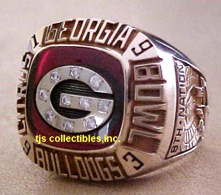 1993 GEORGIA BULLDOGS CITRUS BOWL CHAMPIONSHIP RING