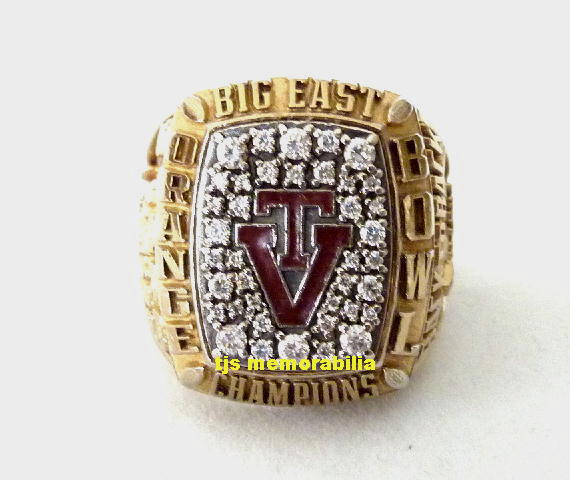 1996 VIRGINIA TECH HOKIES BIG EAST CHAMPIONSHIP RING